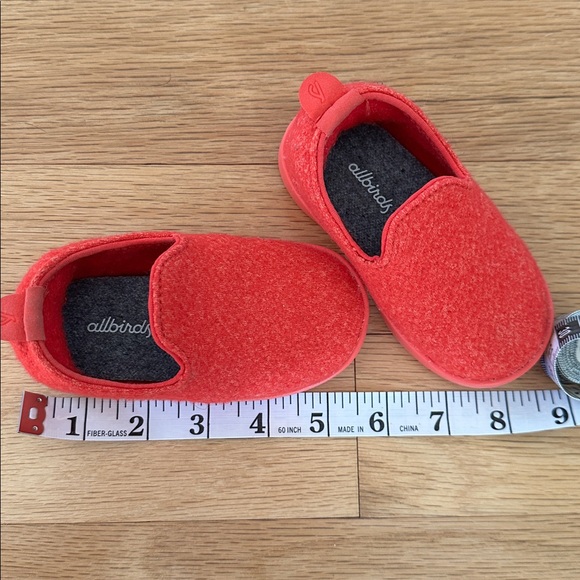 Red Wool Lounger Allbirds Toddler Shoes - size T5 - Picture 5 of 7